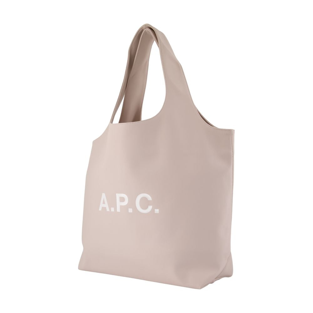 Ninon-Einkaufstasche – A.P.C. – Kunstleder – Elfenbein