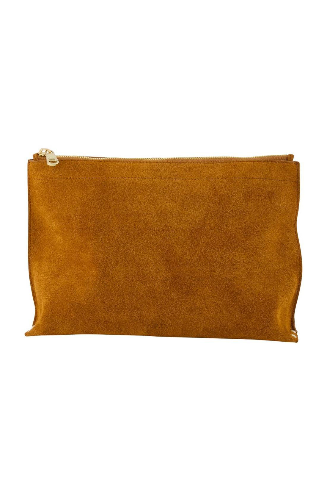 Clutch „Le Neige Clou“ – A.P.C. – Leder – Camel