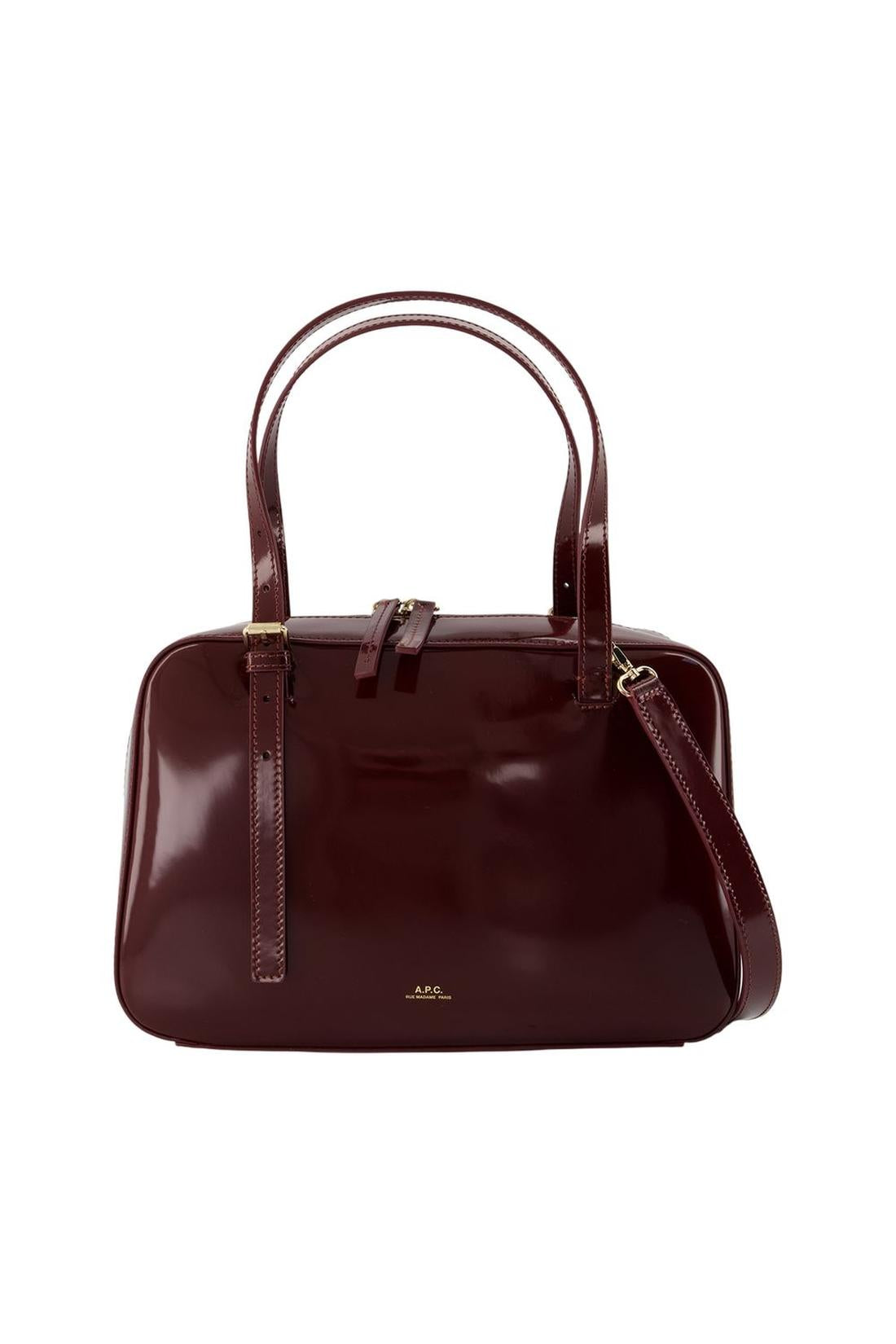 Handtasche „Virginie Box“ – A.P.C. – Leder – Bordeaux