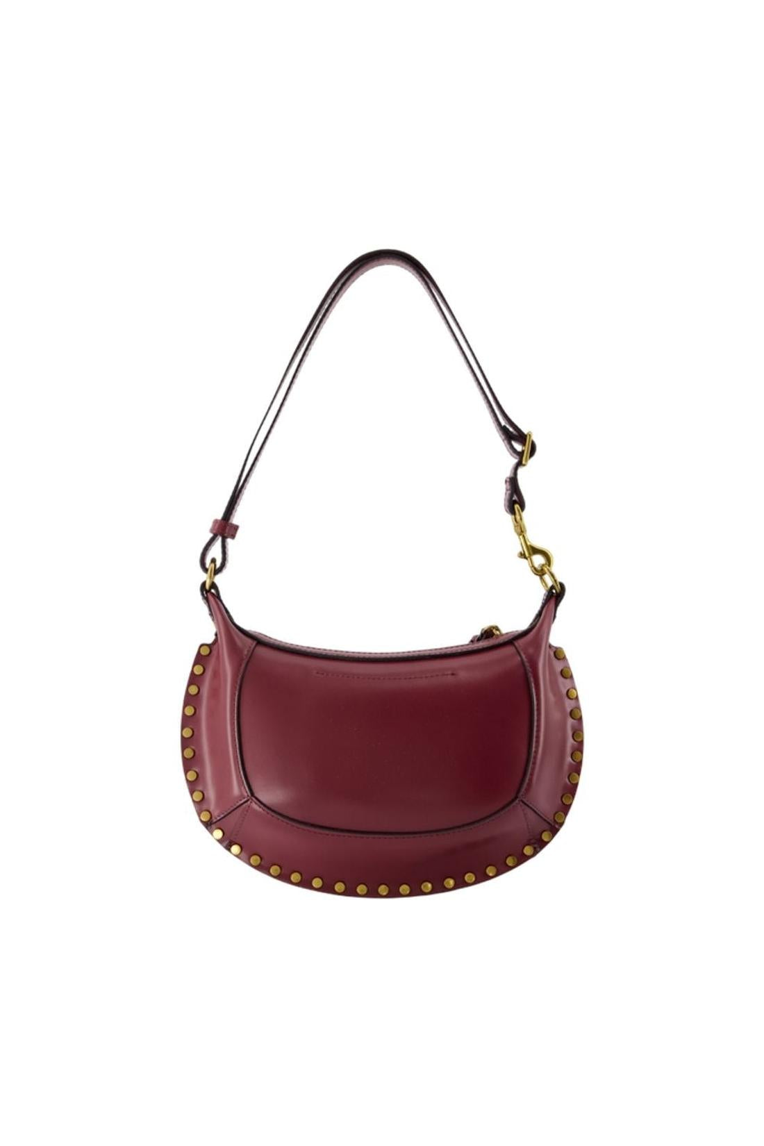 Oskan Moon Gd Schultertasche - Isabel Marant - Leder - Bordeaux-Taschen-Isabel Marant-ARCHIVIST