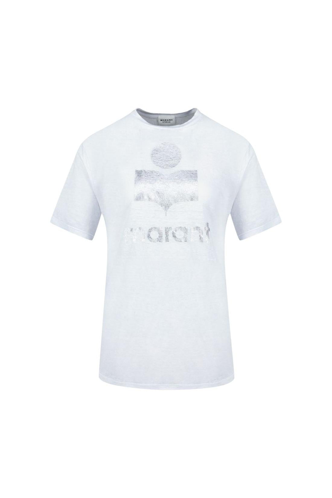 Isabel Marant-Zewel Gz T-Shirt - Isabel Marant - Leinen - Weiß-Shirts-Black-Deal-Outlet-by-ARCHIVIST