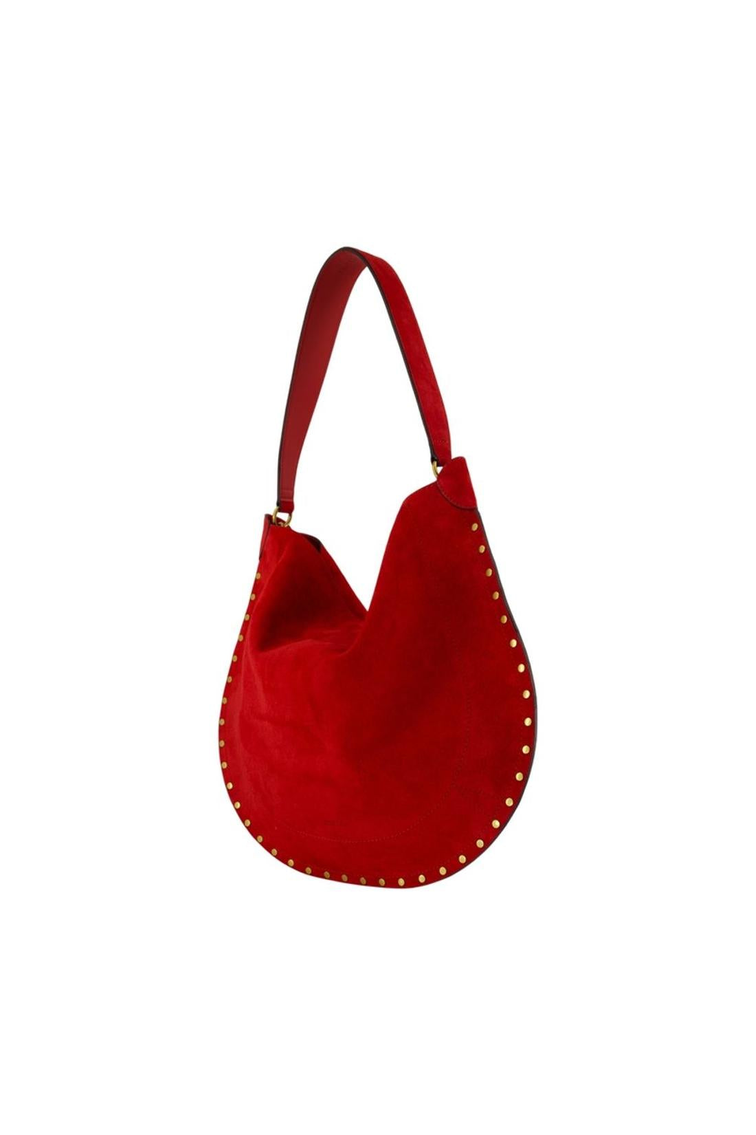 Isabel Marant-Oskan Soft Ga Schultertasche - Isabel Marant - Leder - Rot-Taschen-Black-Deal-Outlet-by-ARCHIVIST