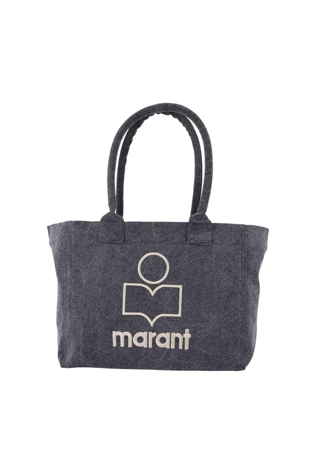 Isabel Marant-Cabas Yenky Zipped Gz - Isabel Marant - Baumwolle - Schwarz verwaschen-Taschen-Black-Deal-Outlet-by-ARCHIVIST