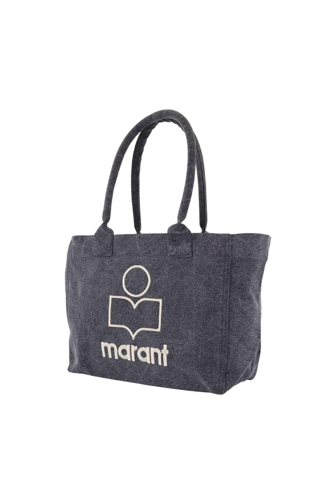 Isabel Marant-Cabas Yenky Zipped Gz - Isabel Marant - Baumwolle - Schwarz verwaschen-Taschen-Black-Deal-Outlet-by-ARCHIVIST