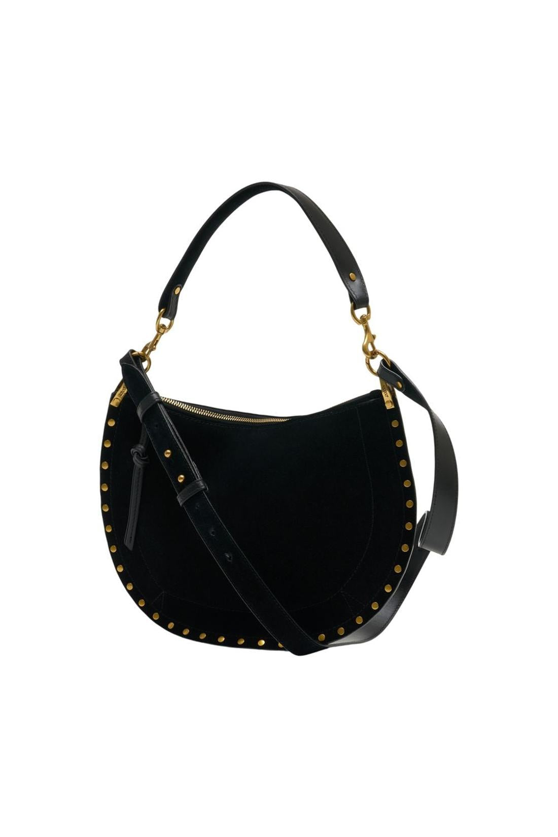 Oskan Soft Zip Gz Schultertasche - Isabel Marant - Leder - Schwarz