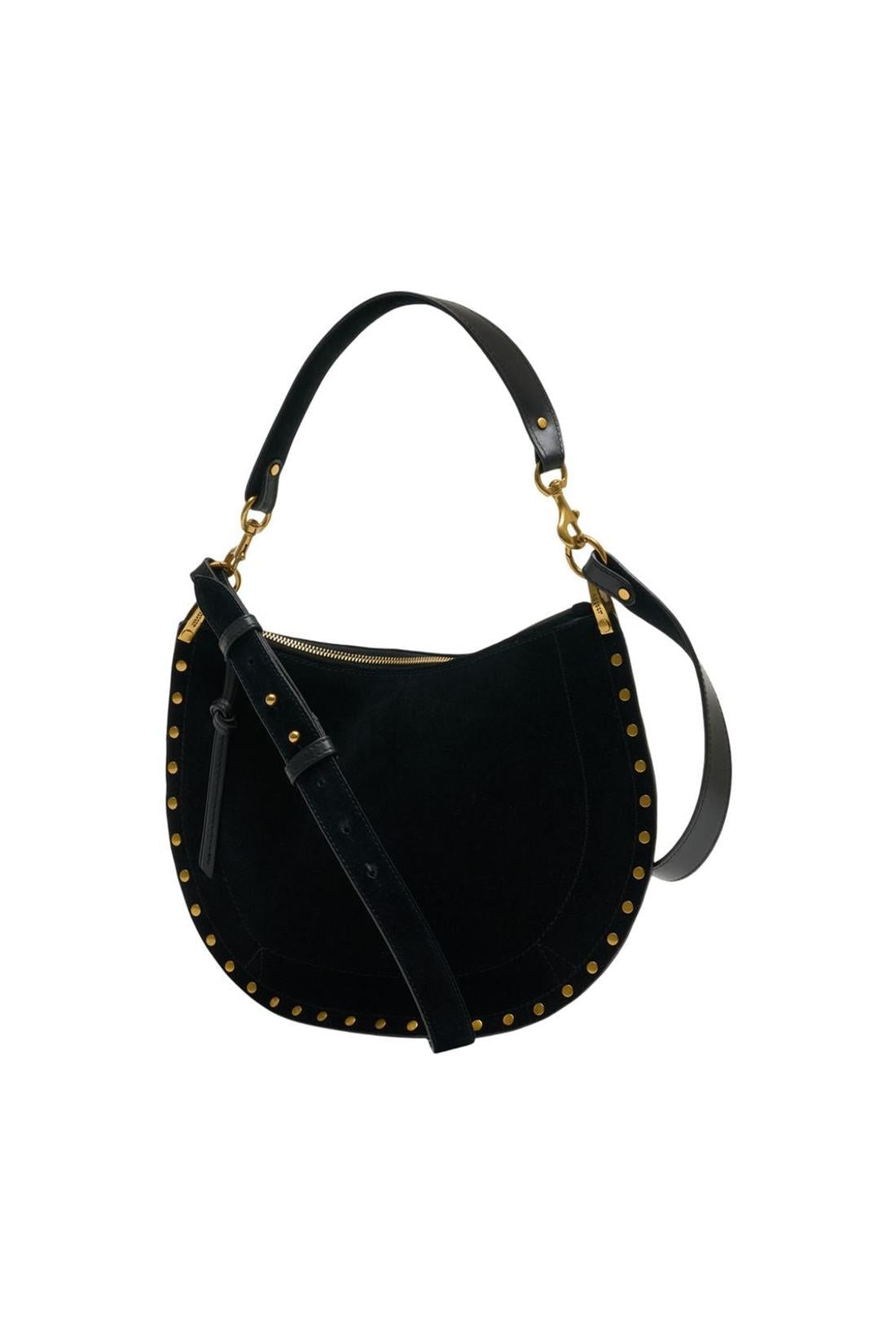 Oskan Soft Zip Gz Schultertasche - Isabel Marant - Leder - Schwarz