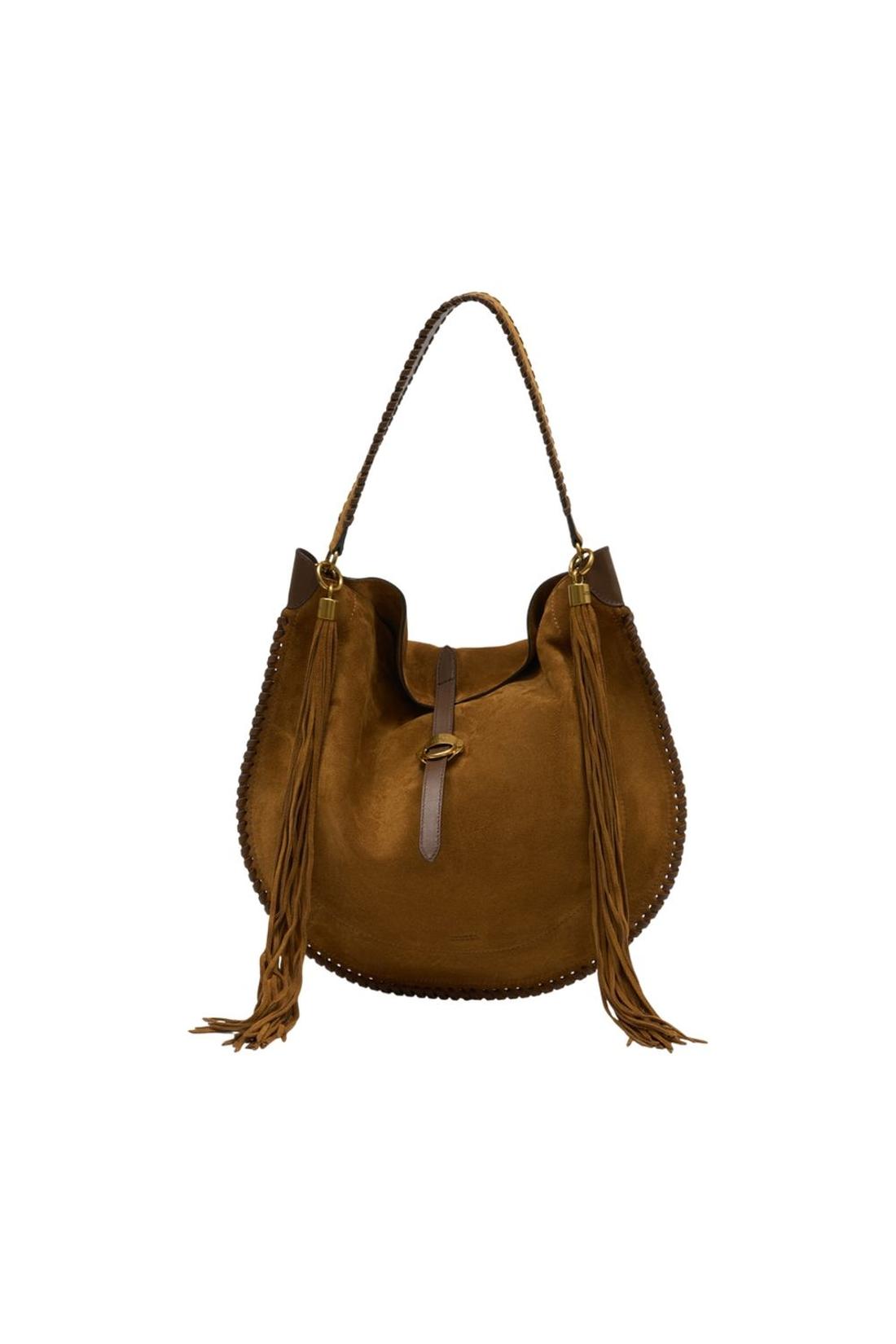 Isabel Marant-Oskan Soft Folk Gz Cabas - Isabel Marant - Leder - Braun-Taschen-Black-Deal-Outlet-by-ARCHIVIST