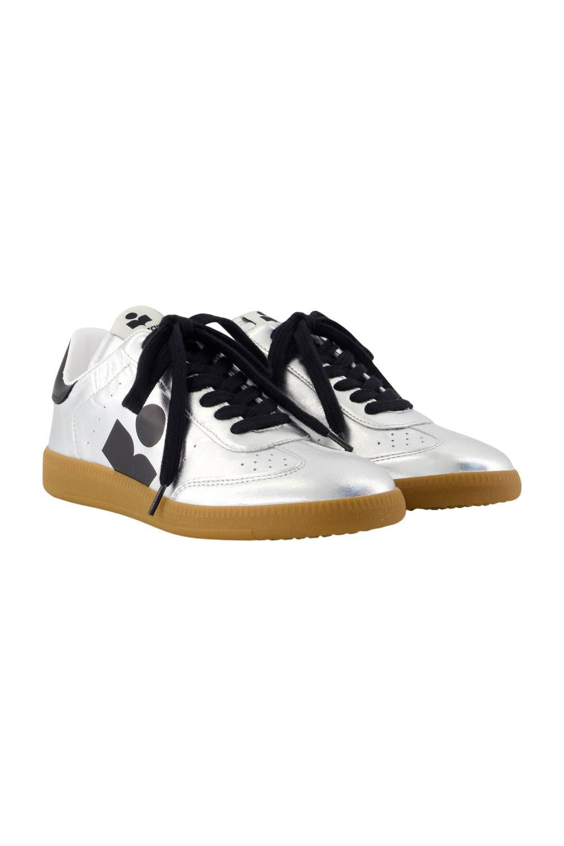 Isabel Marant-Sneakers Kaycee Ga - Isabel Marant - Leder - Silber-Sneaker-Black-Deal-Outlet-by-ARCHIVIST