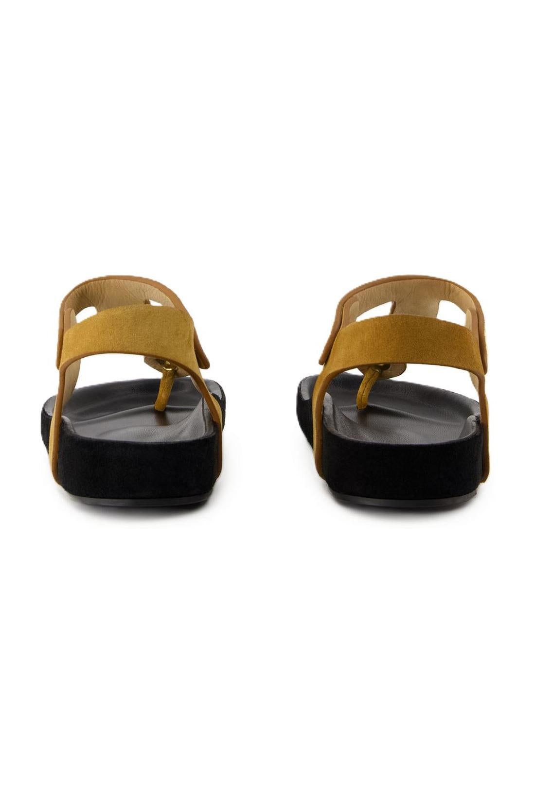 Enore Sandals - Isabel Marant - Leather - Khaki