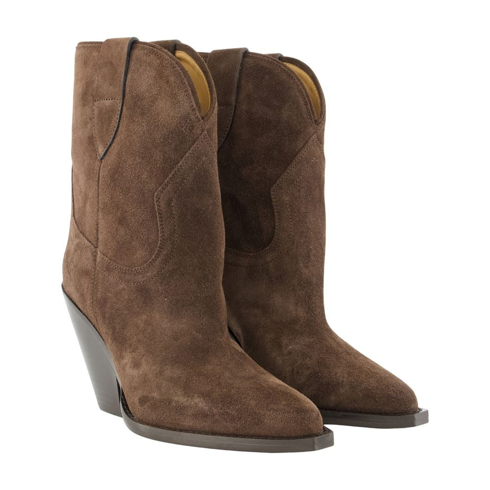 Leyane-Stiefel – Isabel Marant – Leder – Braun