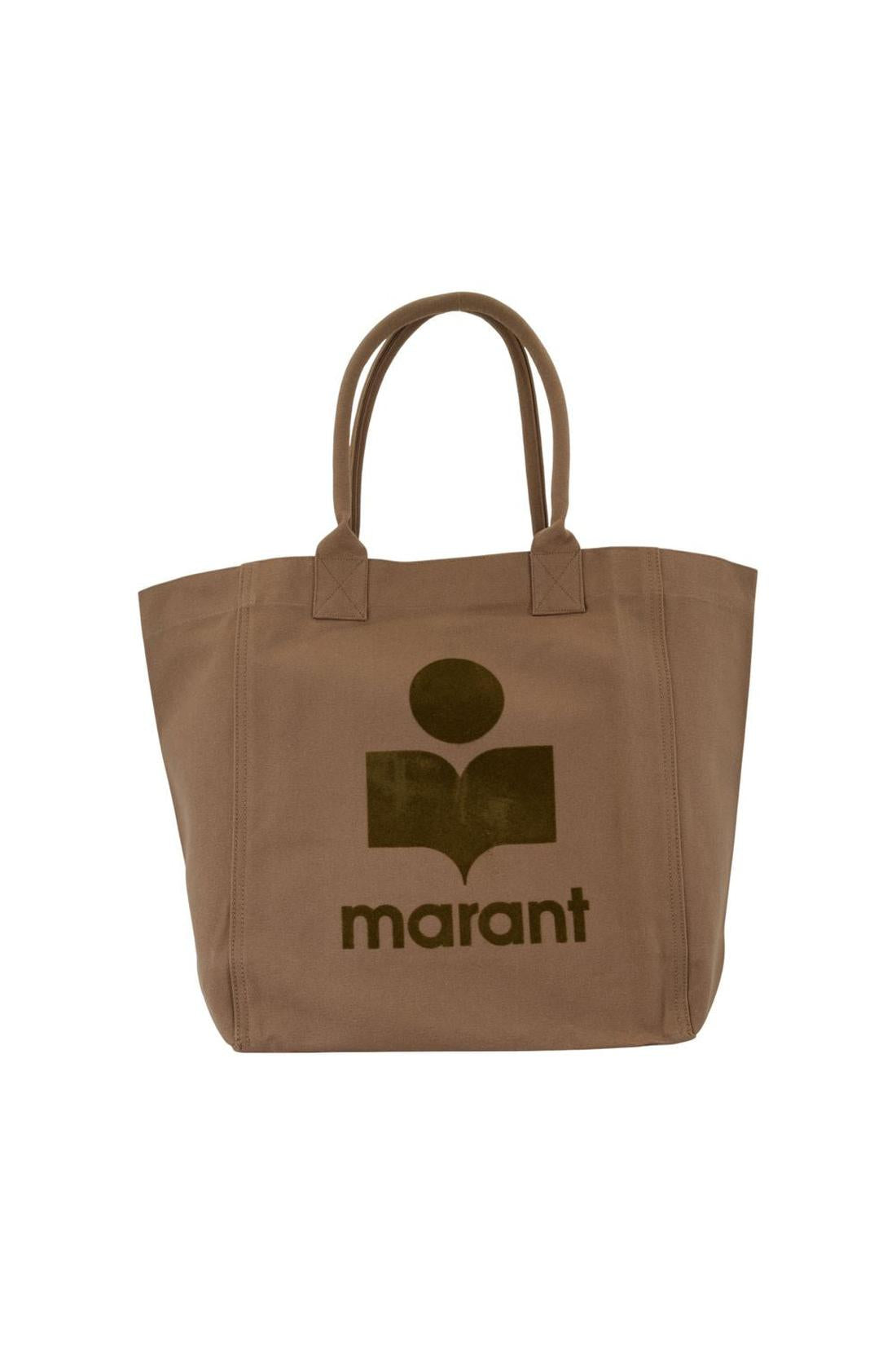 Isabel Marant-Einkaufstasche Yenky Gz - Isabel Marant - Baumwolle - Khaki-Taschen-Black-Deal-Outlet-by-ARCHIVIST