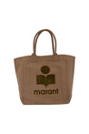 Isabel Marant-Einkaufstasche Yenky Gz - Isabel Marant - Baumwolle - Khaki-Taschen-Black-Deal-Outlet-by-ARCHIVIST