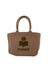 Isabel Marant-Einkaufstasche Yenky Gz - Isabel Marant - Baumwolle - Khaki-Taschen-Black-Deal-Outlet-by-ARCHIVIST