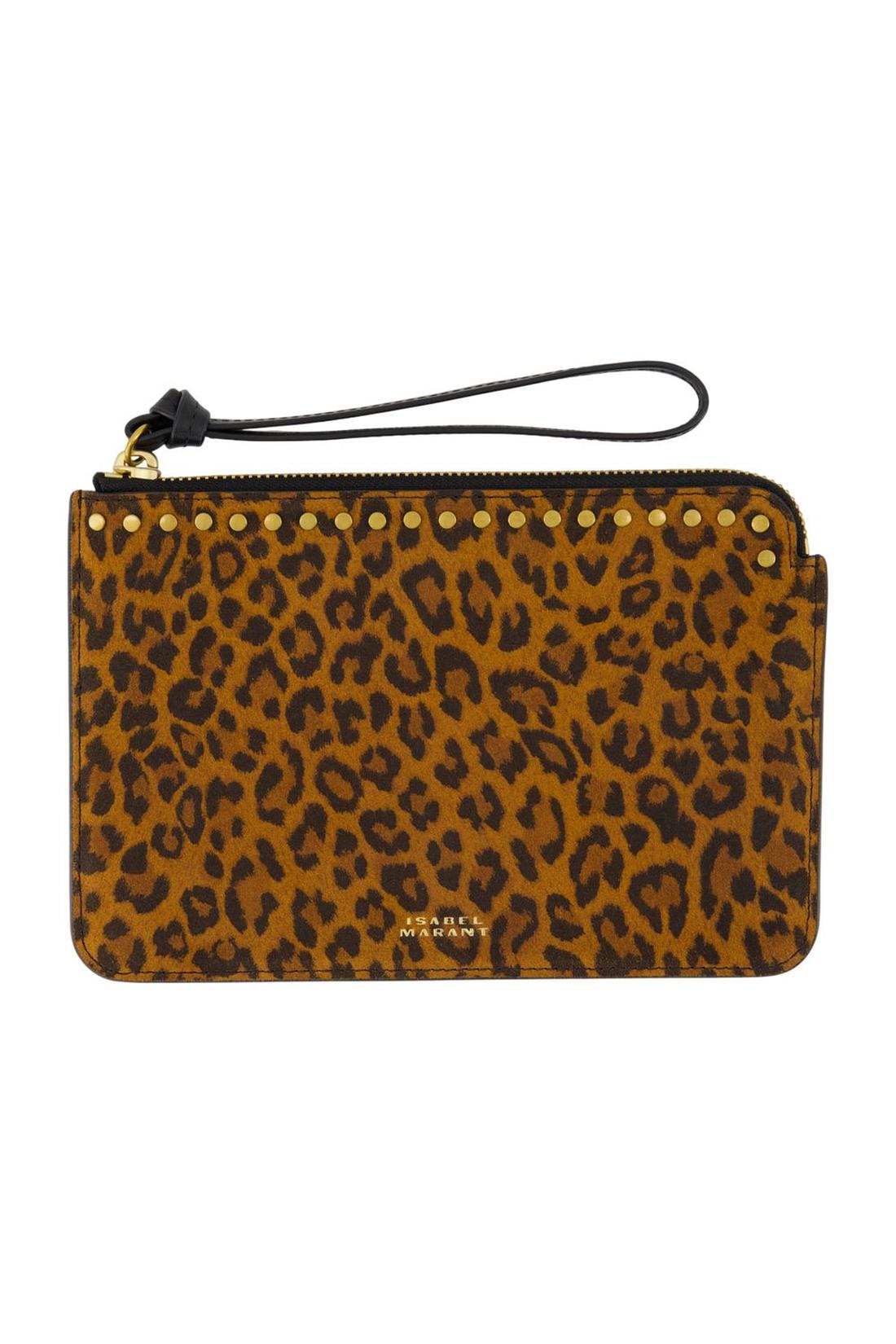 Isabel Marant-Gb Clutch - Isabel Marant - Leder - Gedruckt-Outdoor-Black-Deal-Outlet-by-ARCHIVIST