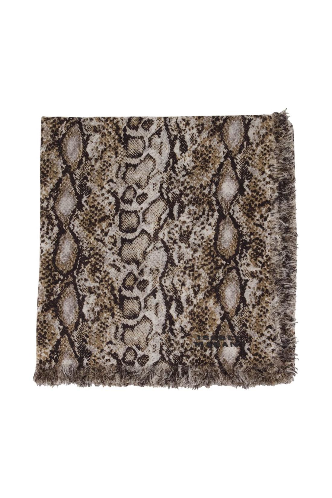 Isabel Marant-Schal Madicia Gb - Isabel Marant - Wolle - Neutral-Outdoor-Black-Deal-Outlet-by-ARCHIVIST