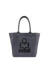 Isabel Marant-Cabas Small Yenky Gf - Isabel Marant - Baumwolle - Grau-Taschen-Black-Deal-Outlet-by-ARCHIVIST