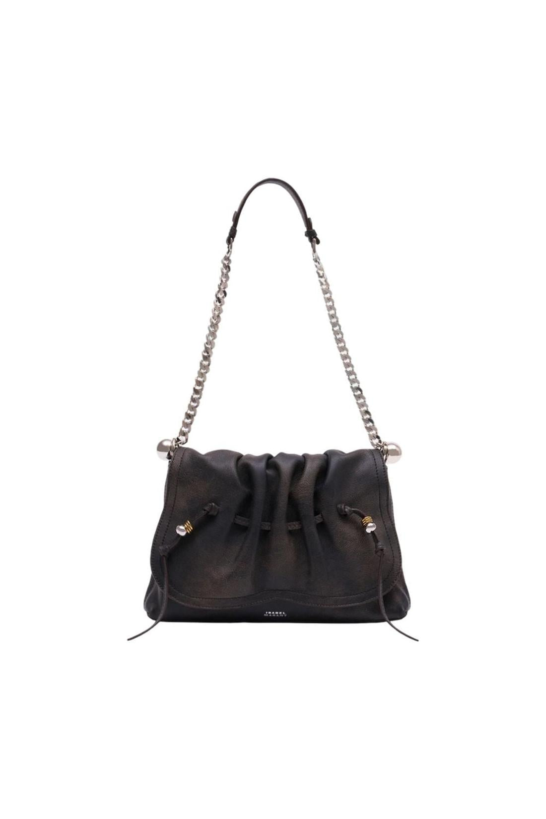 Isabel Marant-Schultertasche Bolton Pouch Gd - Isabel Marant - Leder - Braun-Taschen-Black-Deal-Outlet-by-ARCHIVIST