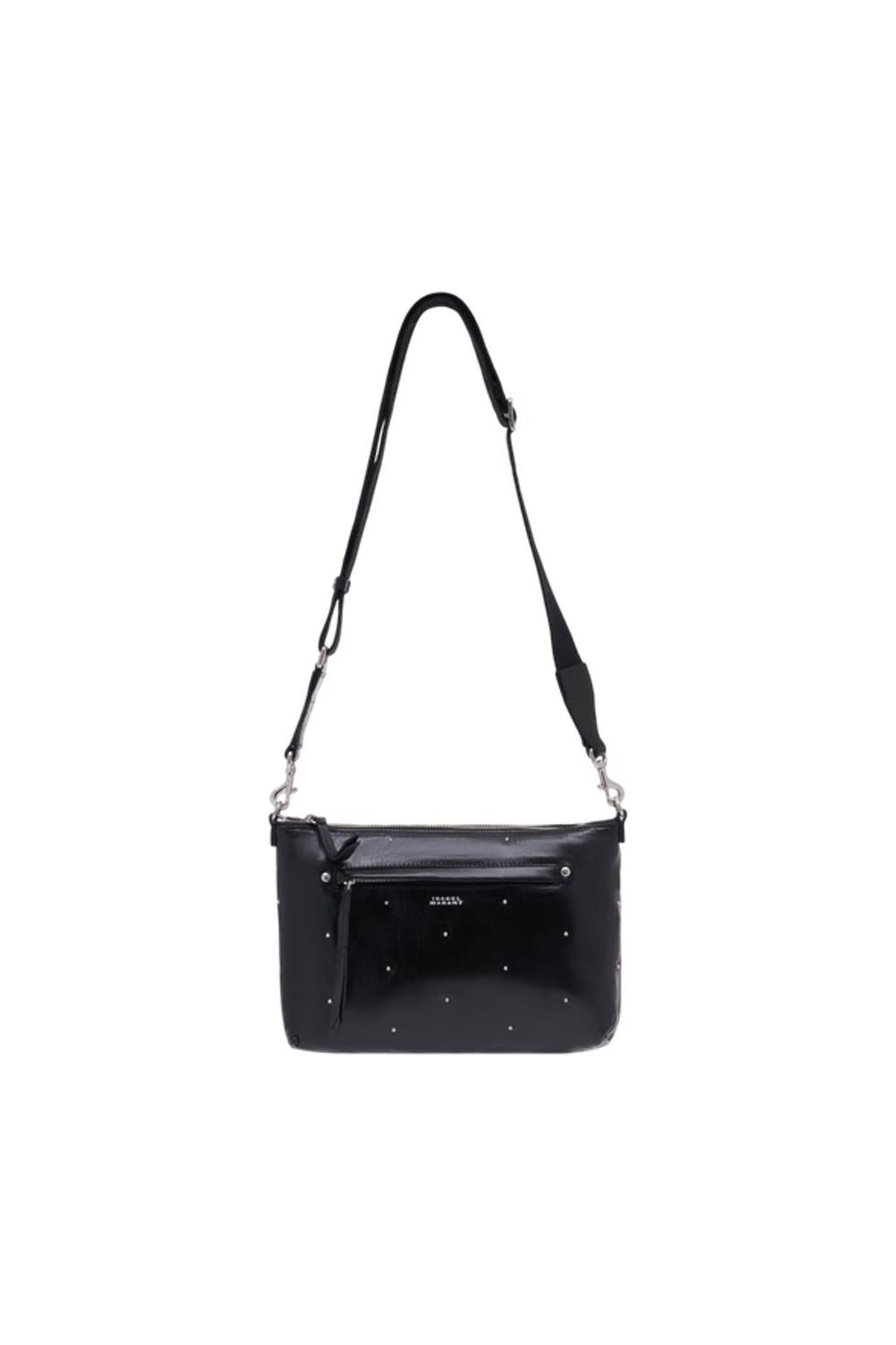 Isabel Marant-Nessah Gd Schultertasche - Isabel Marant - Leder - Schwarz-Taschen-Black-Deal-Outlet-by-ARCHIVIST