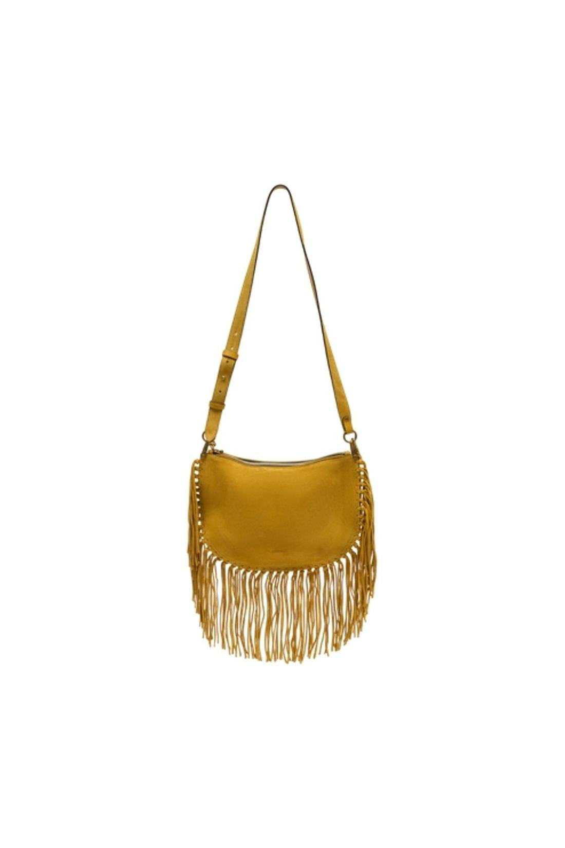 Isabel Marant-Oskan Soft Zip Ga Schultertasche - Isabel Marant - Leder - Gelb-Taschen-Black-Deal-Outlet-by-ARCHIVIST