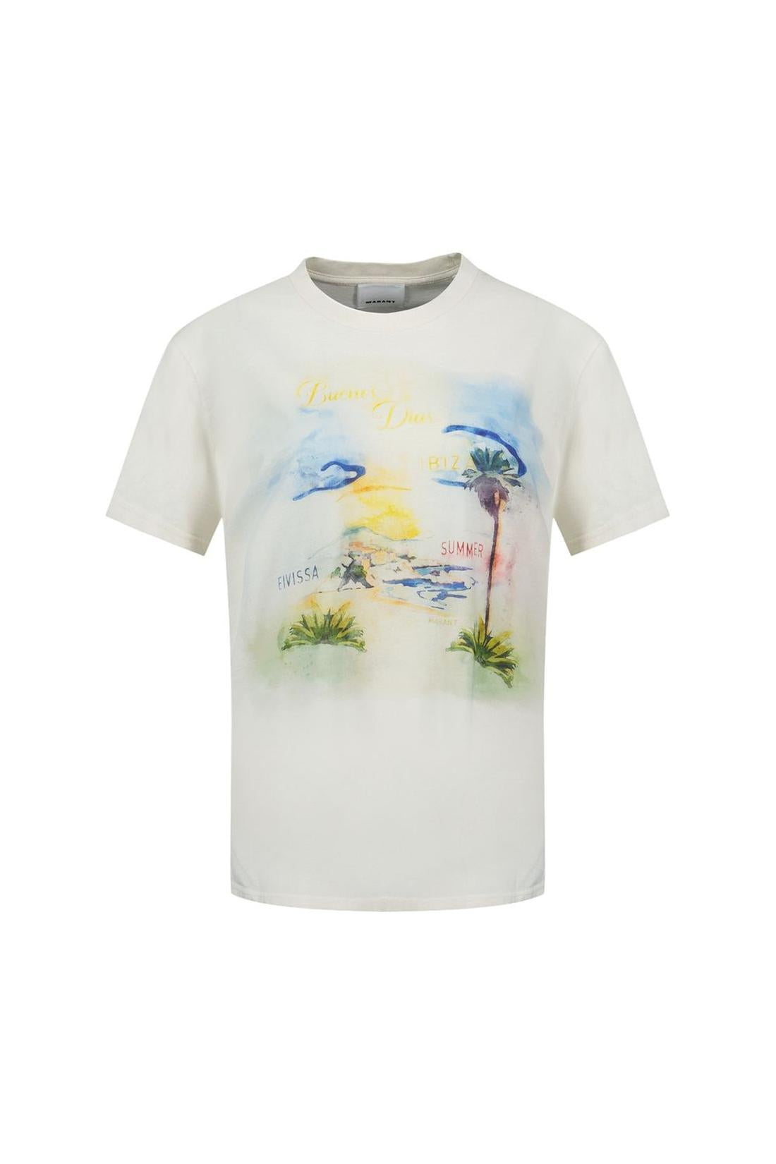 Honore Gb T-Shirt - Isabel Marant - Baumwolle - Weiß