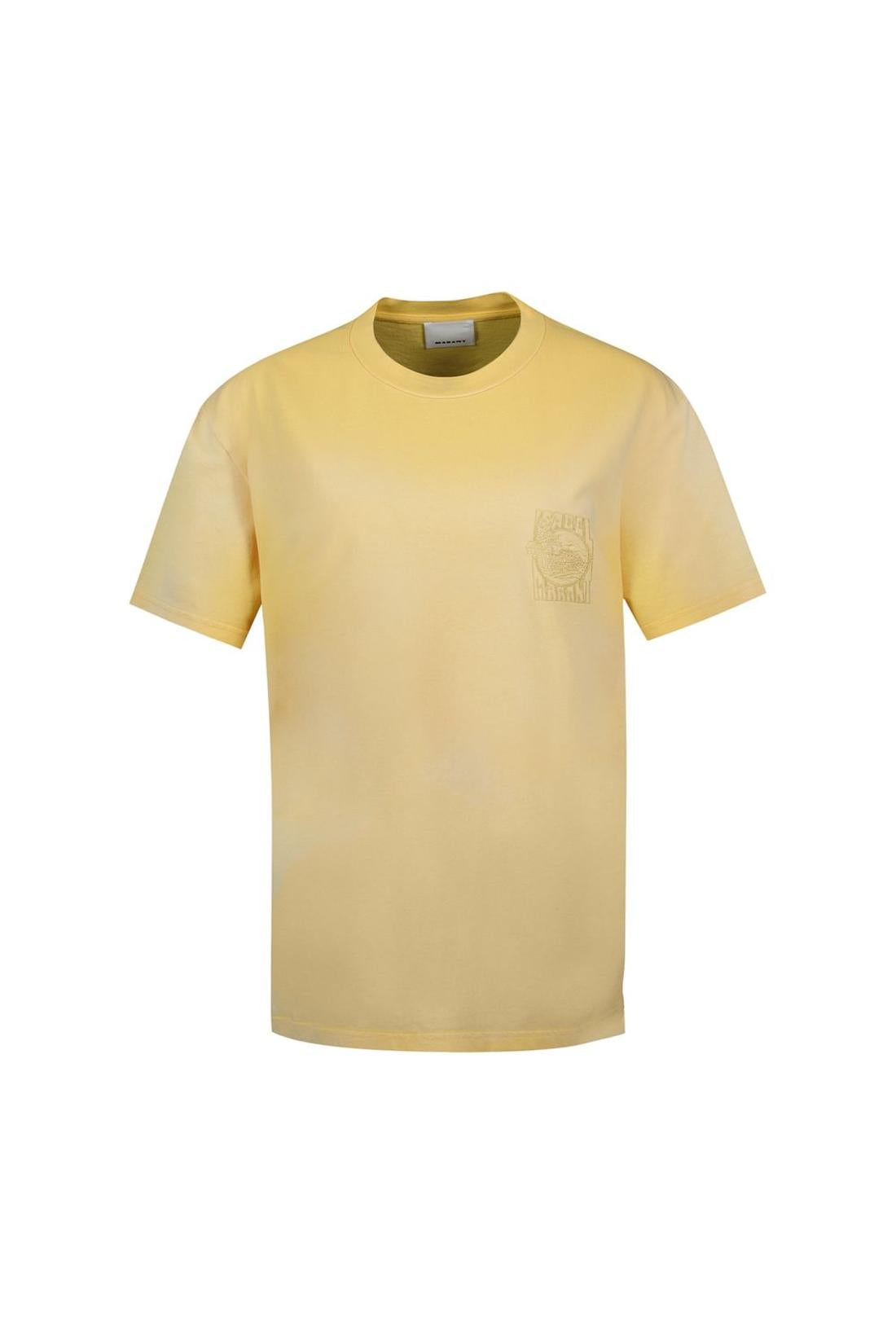 Honore Gb T-Shirt - Isabel Marant - Baumwolle - Gelb