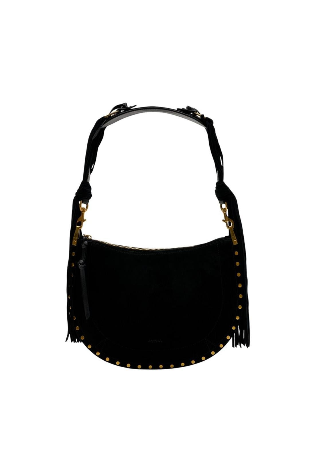 Oskan Soft Zip Gd Schultertasche - Isabel Marant - Leder - Schwarz