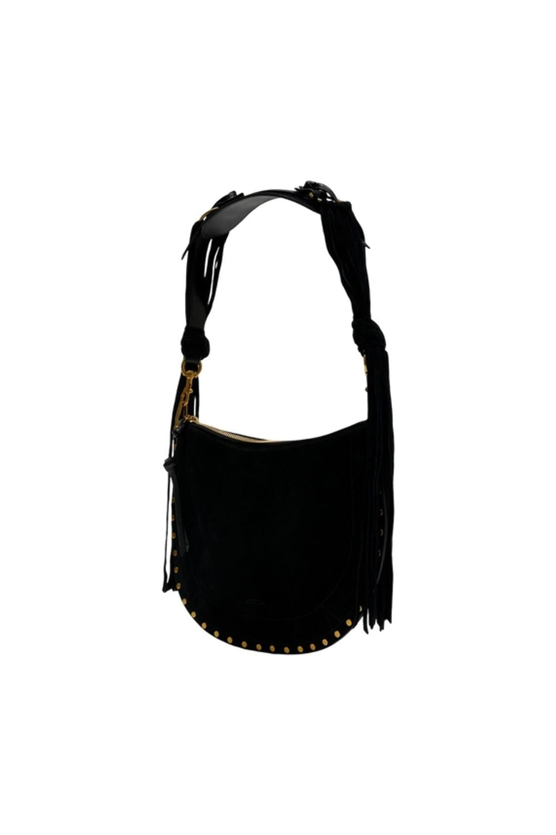 Oskan Soft Zip Gd Schultertasche - Isabel Marant - Leder - Schwarz
