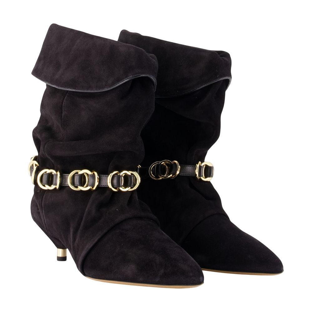 Edrik Rings Stiefeletten – Isabel Marant – Leder – Schwarz