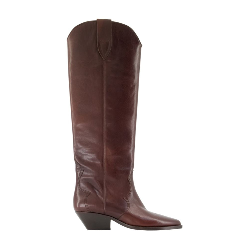 Stiefeletten von Denvee – Isabel Marant – Leder – Bordeaux