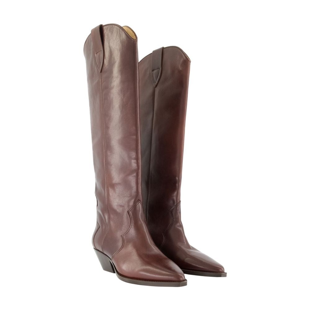 Stiefeletten von Denvee – Isabel Marant – Leder – Bordeaux