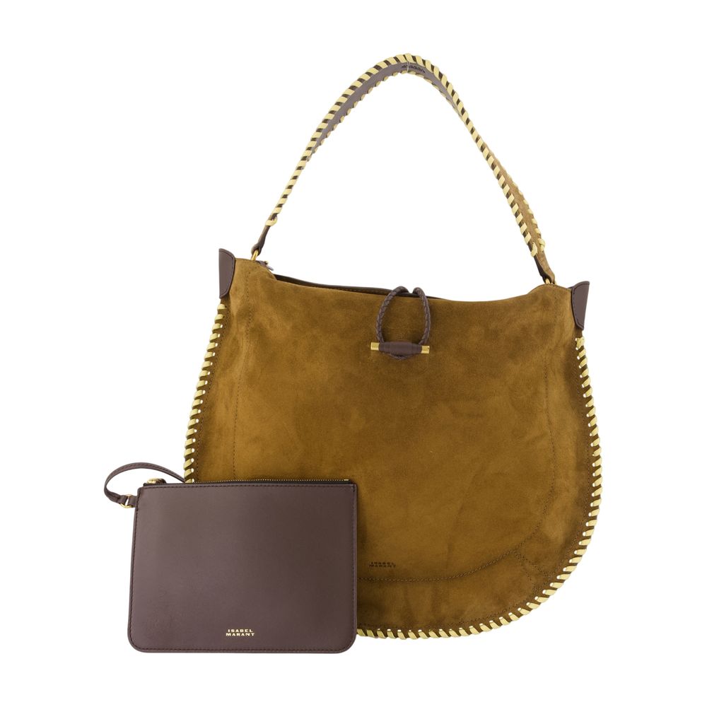 Oskan Soft Umhängetasche – Isabel Marant – Leder – Khaki