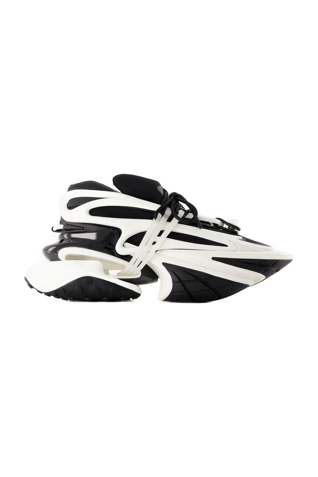 Balmain-Unicorn Sneakers - Balmain - Leder - Schwarz/Weiß-Sneaker-Black-Deal-Outlet-by-ARCHIVIST