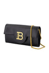 Balmain-Wallet On Chain B-Buzz - Balmain - Leder - Schwarz-Taschen-Black-Deal-Outlet-by-ARCHIVIST