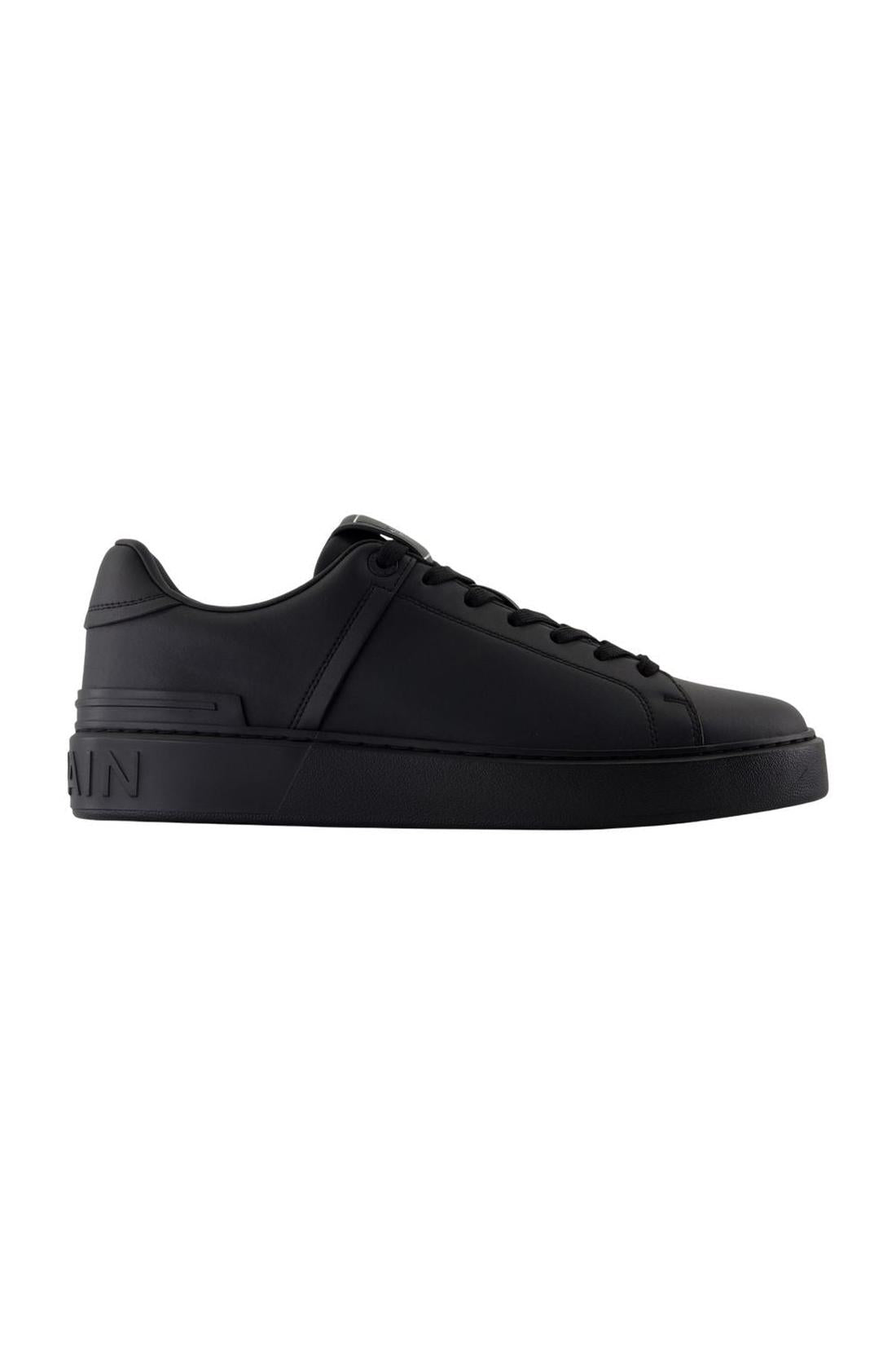 Balmain-Sneakers B-Court - Balmain - Leder - Schwarz-Sneaker-Black-Deal-Outlet-by-ARCHIVIST