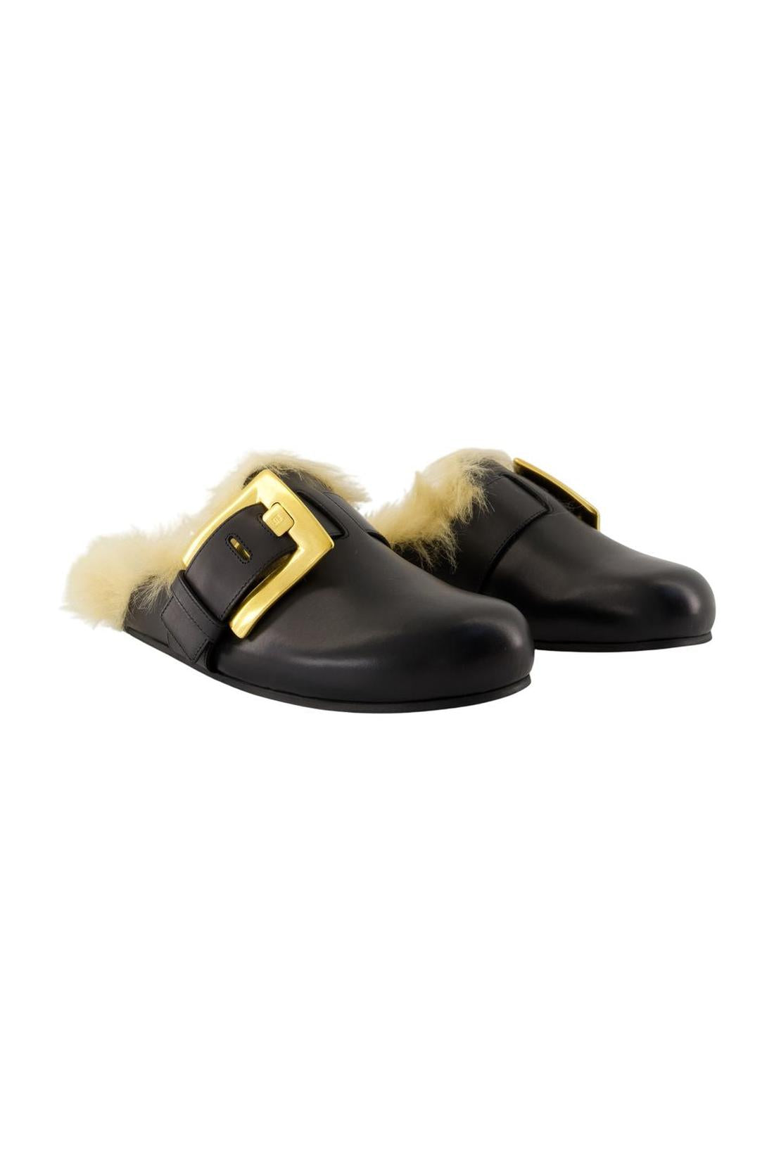 Balmain-Anthem Sandalen - Balmain - Leder - Schwarz-schuhe / pantoletten-Black-Deal-Outlet-by-ARCHIVIST