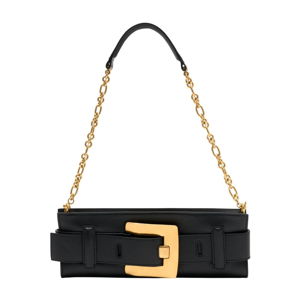 Anthem Schultertasche - Balmain - Leder - Schwarz