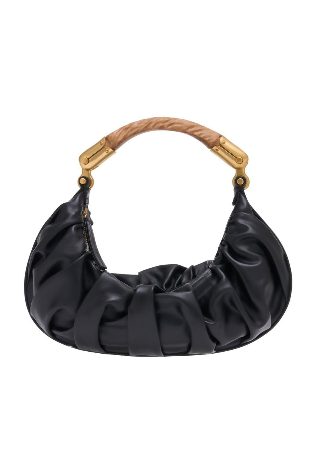 Balmain-Handtasche Ebene Medium - Balmain - Leder - Schwarz-Taschen-Black-Deal-Outlet-by-ARCHIVIST