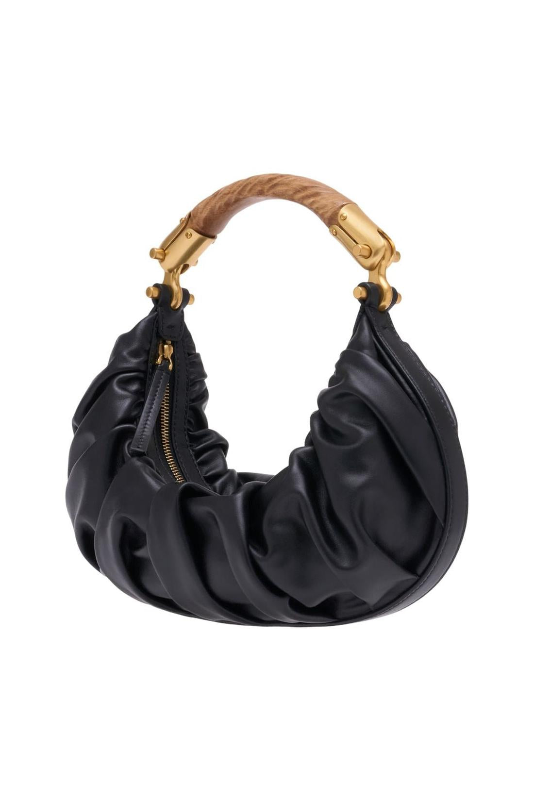 Balmain-Handtasche Ebene Medium - Balmain - Leder - Schwarz-Taschen-Black-Deal-Outlet-by-ARCHIVIST