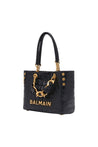 Balmain-Cabas 1945 Soft Small - Balmain - Leder - Schwarz-Taschen-Black-Deal-Outlet-by-ARCHIVIST