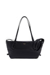 Balmain-Schultertasche Track Zip Small - Balmain - Leder - Schwarz-Taschen-Black-Deal-Outlet-by-ARCHIVIST