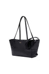 Balmain-Schultertasche Track Zip Small - Balmain - Leder - Schwarz-Taschen-Black-Deal-Outlet-by-ARCHIVIST