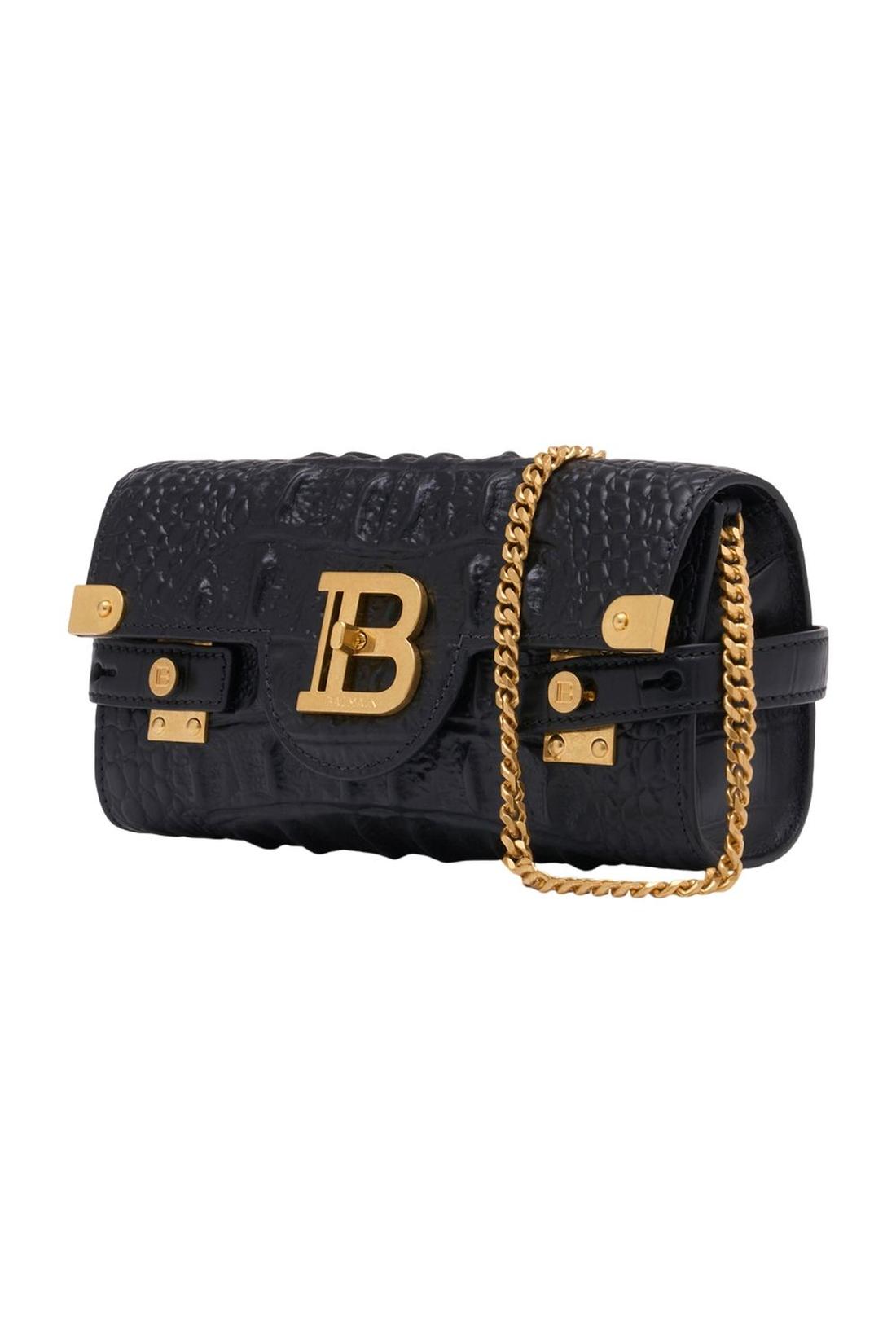 Balmain-Wallet On Chain B-Buzz 23 - Balmain - Leder - Schwarz-Taschen-Black-Deal-Outlet-by-ARCHIVIST