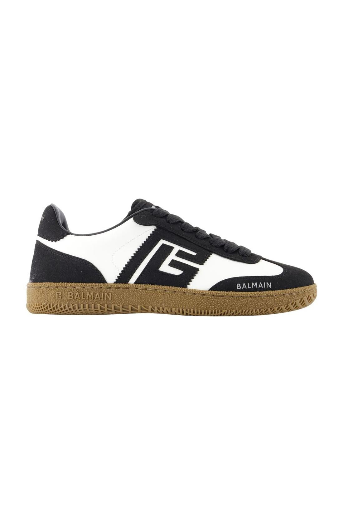 Balmain-Swan Sneakers - Balmain - Leder - Schwarz-Sneaker-Black-Deal-Outlet-by-ARCHIVIST