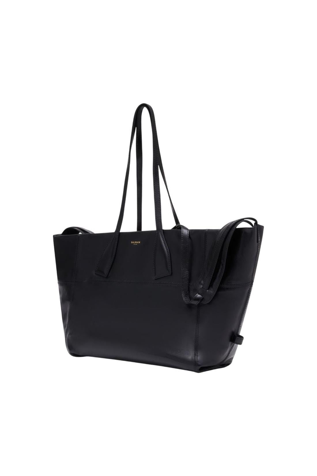 Balmain-Reisetasche Track Zip - Balmain - Leder - Schwarz-Taschen-Black-Deal-Outlet-by-ARCHIVIST