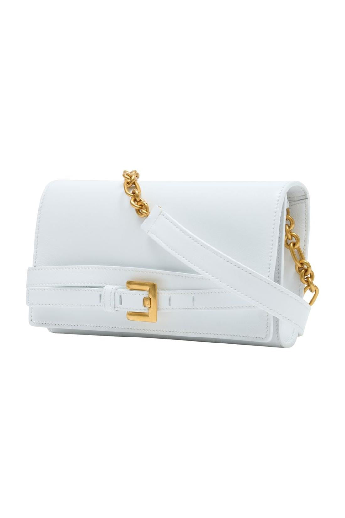 Wallet On Chain Shuffle - Balmain - Leder - Weiß