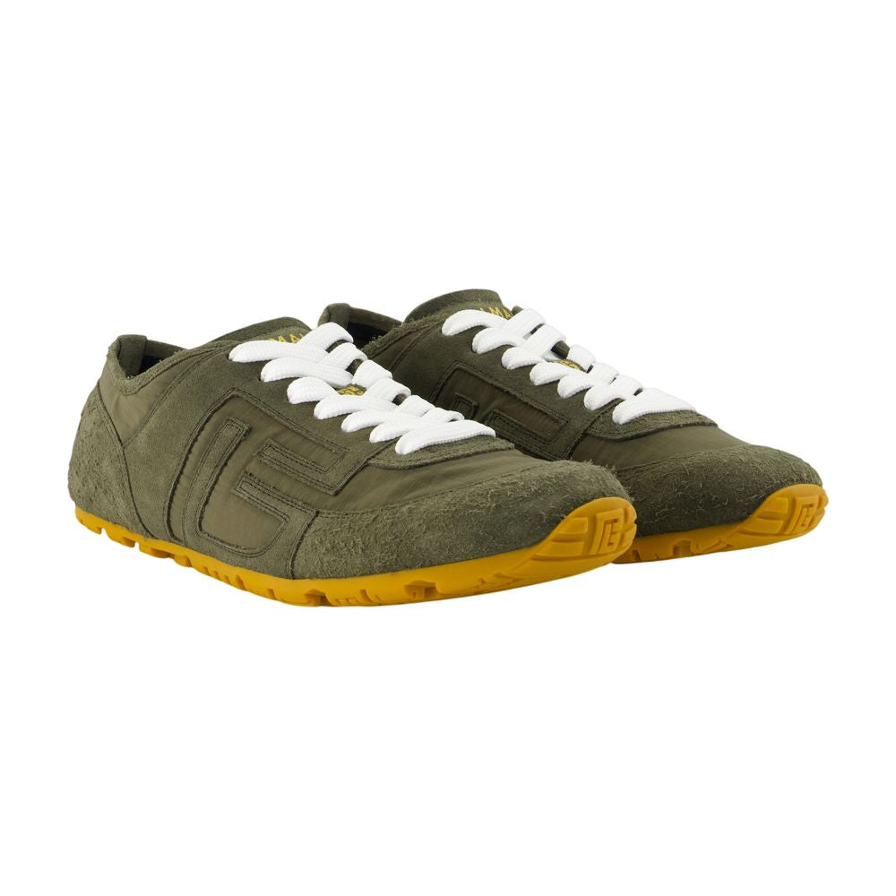 Sneakers Racer 45 - Balmain - Leder - Grün