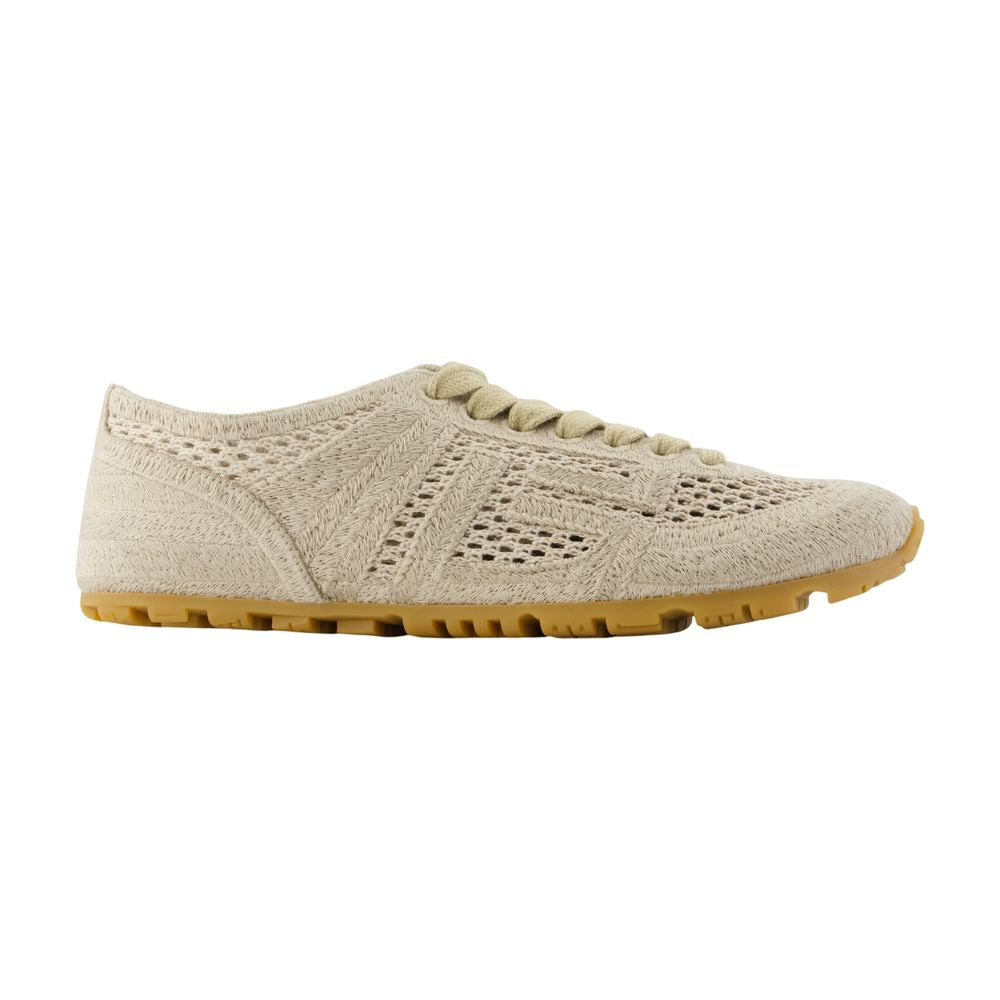 Sneakers Racer 45 - Balmain - Baumwolle - Beige