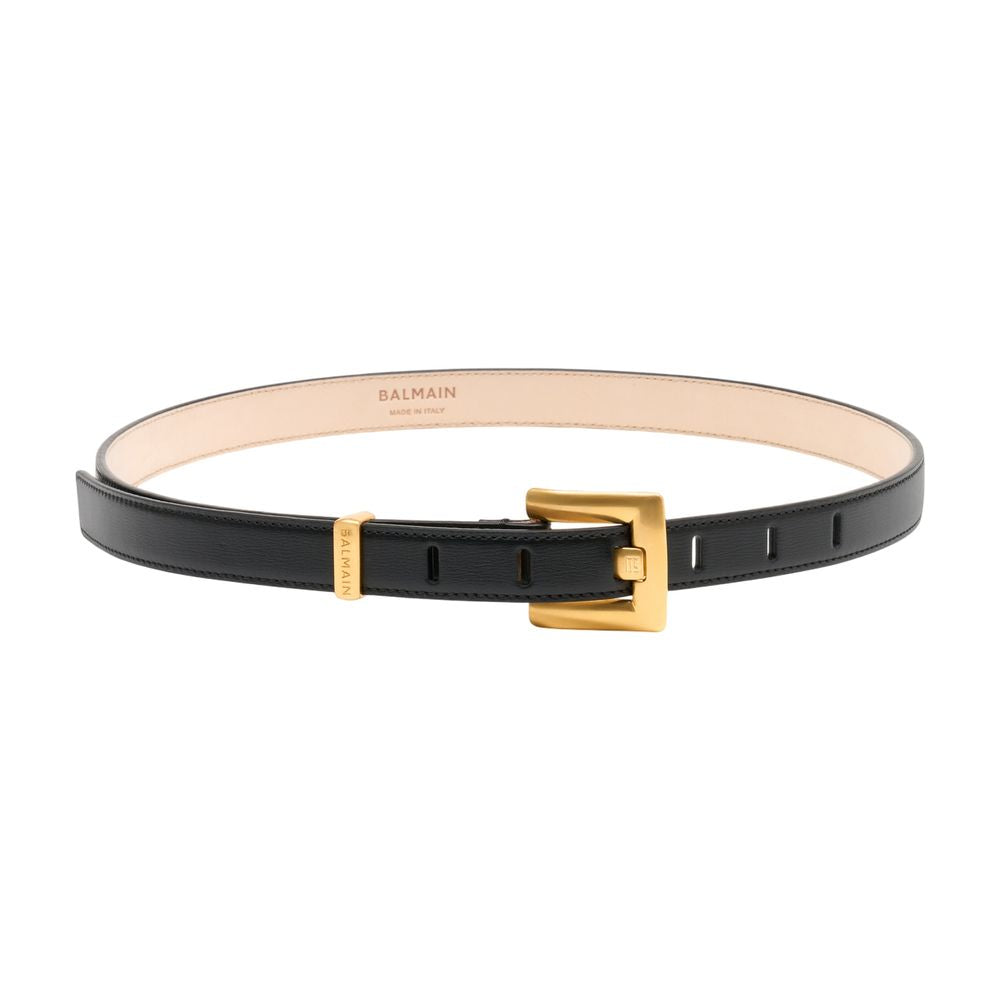 Anthem Gürtel 2cm - Balmain - Leder - Schwarz