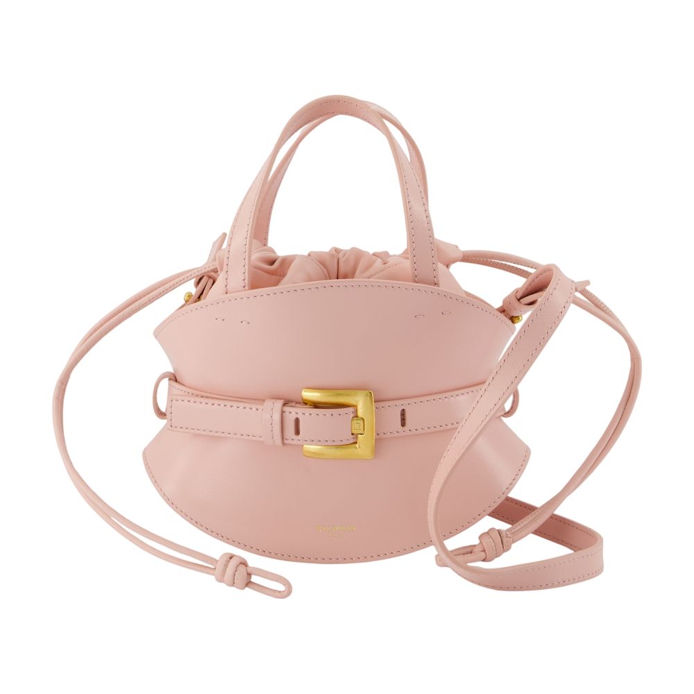 Shuffle Mini Handtasche - Balmain - Leder - Pink