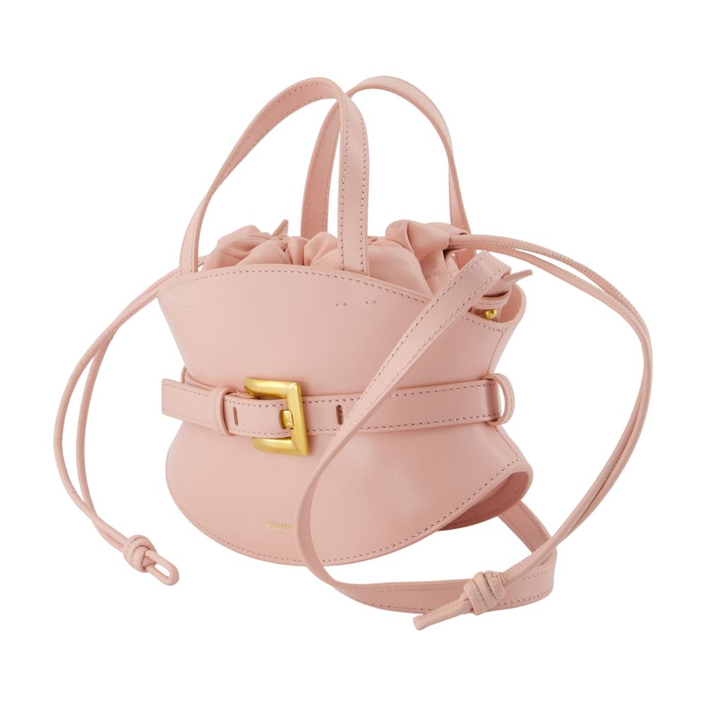 Shuffle Mini Handtasche - Balmain - Leder - Pink